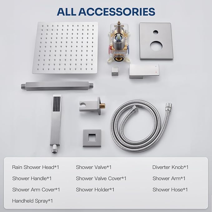 Ceiling Mount Shower System, Shower Faucet Set - Image 9