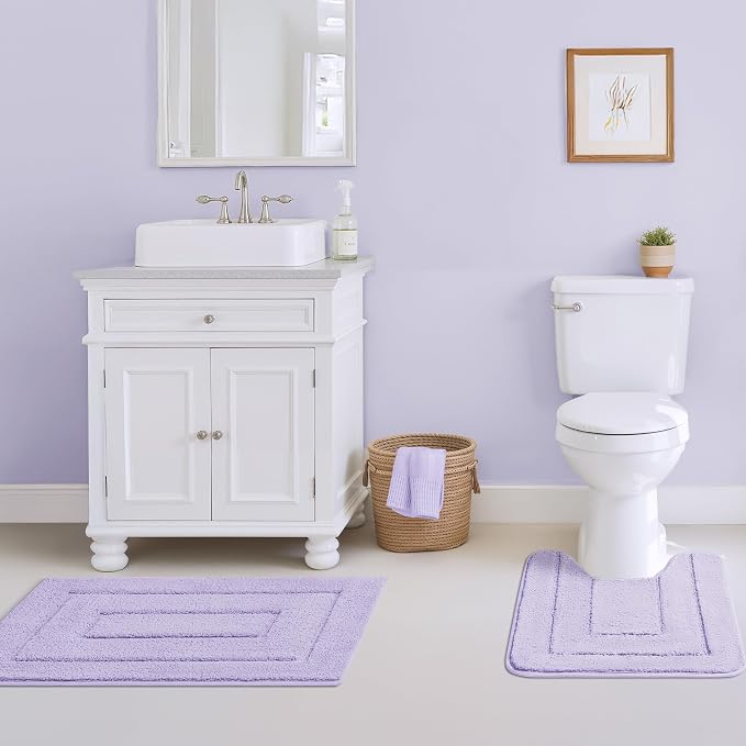 GRANNY SAYS Bathroom Rugs Sets 3 Piece, Soft Absorbent Microfiber Bath Mats - Image 9