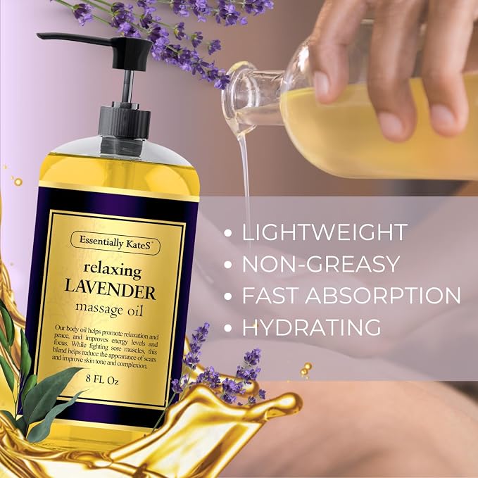 Essentially KateS Lavender Massage Oil 8 Fl Oz - Image 6