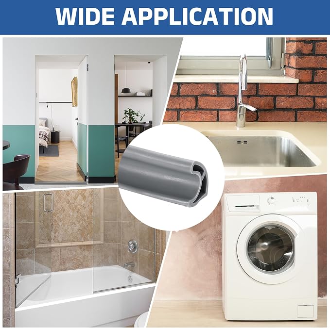uxcell Shower Water Barrier, 1.18"W x 1.77"H - Image 6