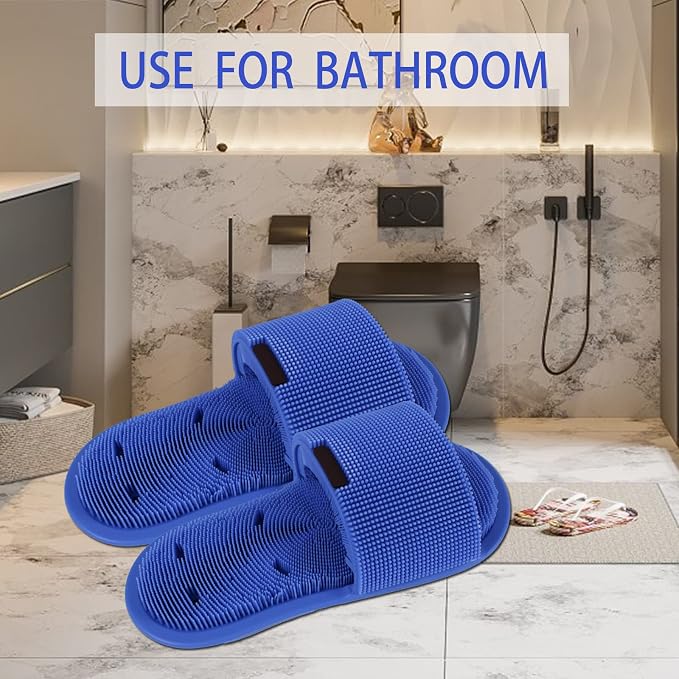 Shower Foot Scrubber with Non-Slip Suction Cups, Silicone Bristle Shower Foot - Image 6