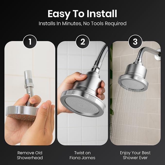 Fiona James Filtered Shower Head – High Pressure Shower Filter - Image 9