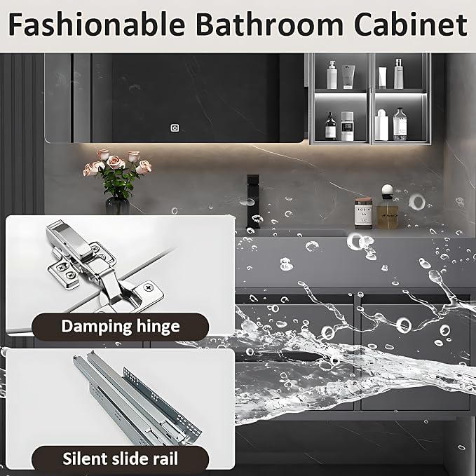 Wood Bathroom Cabinet - Image 7