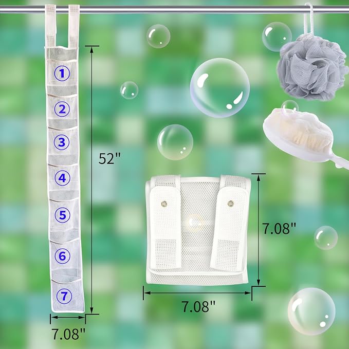 Mesh Shower Caddy Hanging, Hanging Organizer - Image 7