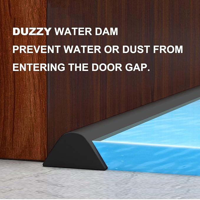 Duzzy 39 Inch Collapsible Shower Water Dam, Shower Threshold Water Stopper - Image 7