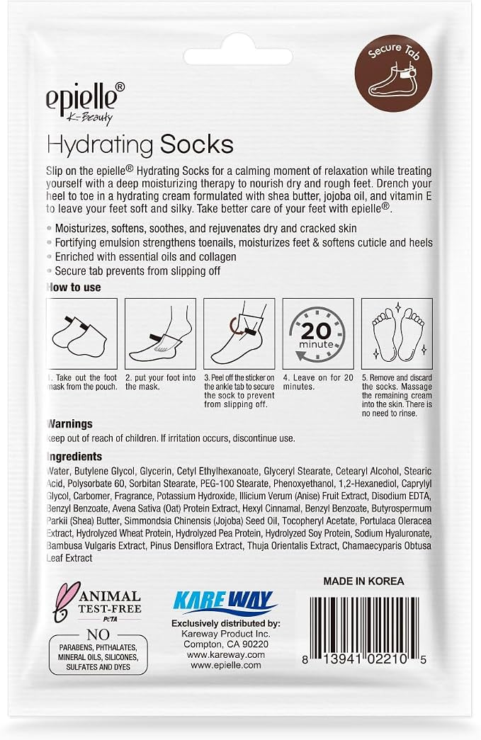 Epielle Hydrating Hand & Foot Masks, Relieve and Soften - Image 9