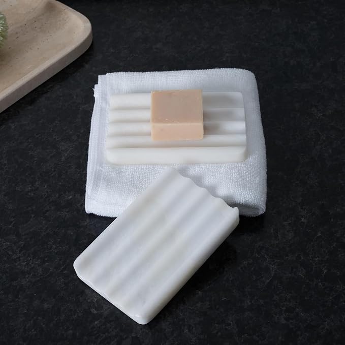 2PCS Koville African Natural Marble Soap Dish - Image 9