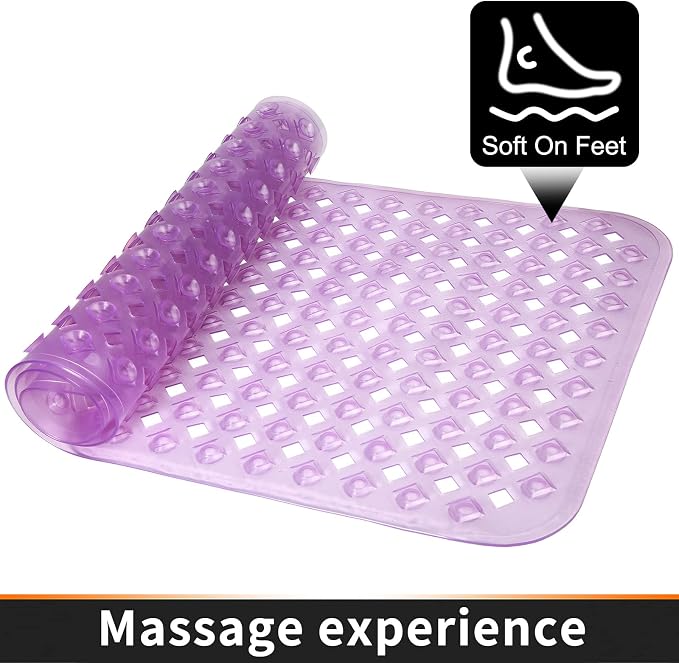 Yimobra Non Slip Bath Mat, Super Strong Suction Cups, 34.5"x15.5"Long Tub Mat - Image 9