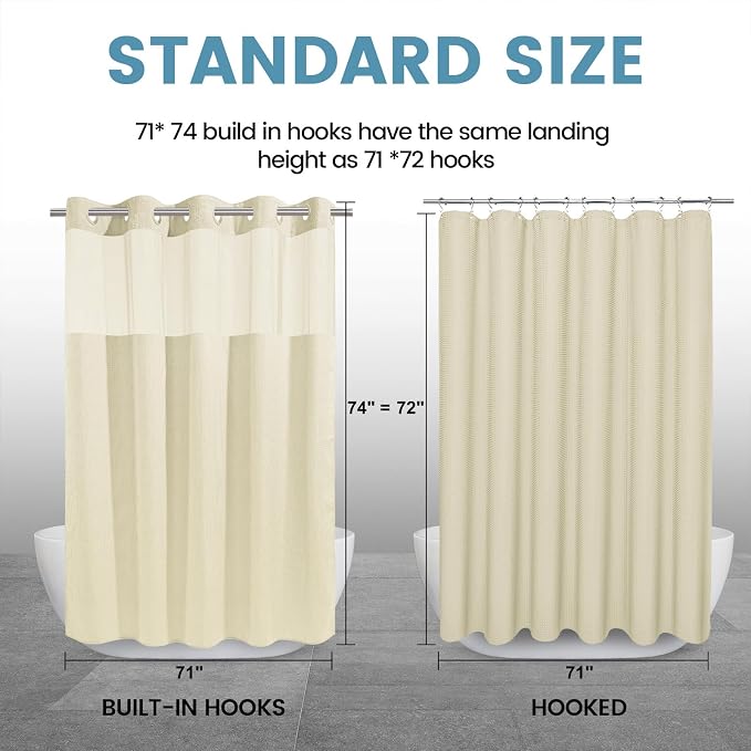 Ivory Hotel Shower Curtain - Image 7