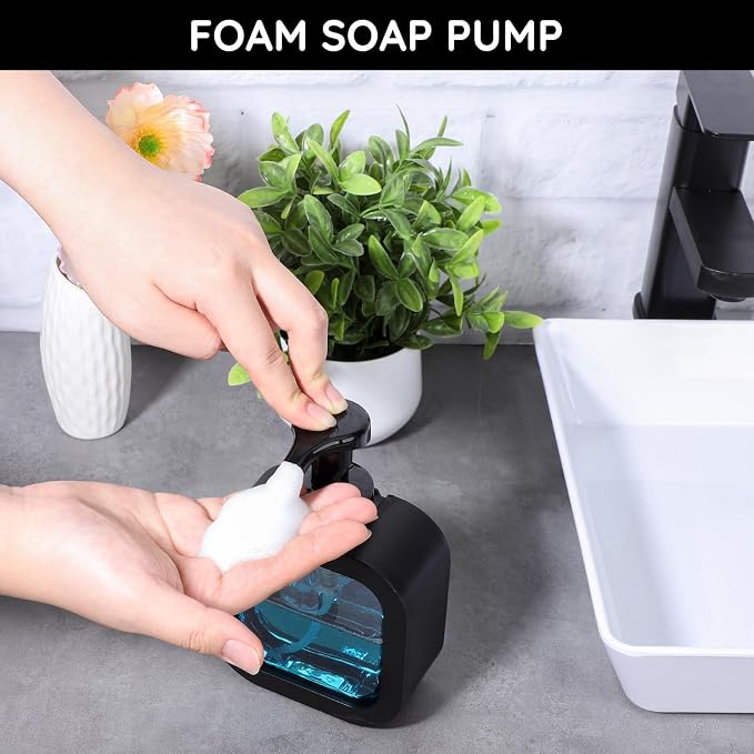 Segbeauty 10.1oz Black Foaming Soap Dispenser - Image 7