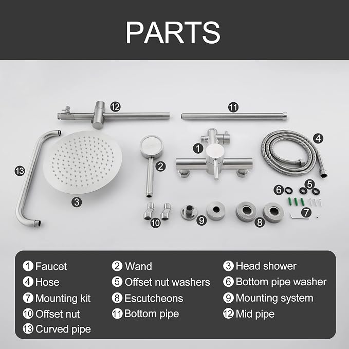 SS304 Shower Faucet Set - Image 9