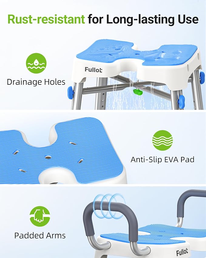 Ergonomic H-Shaped Shower Chair - Image 8