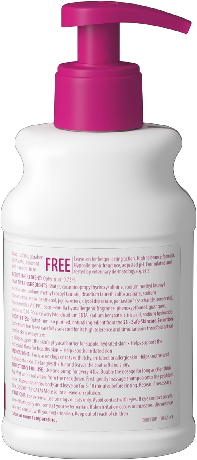 Douxo S3 Calm Shampoo, Contains 0.75% Ophytrium, - Image 9