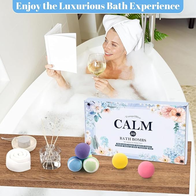 TranquilBliss Bath Bombs Set 50 PCS - Image 7