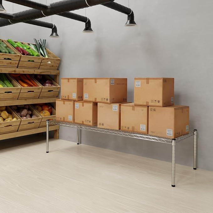 21" Deep x 60" Wide x 14" Height Wire Shelving Kit | 1-Tier | NSF Commercial - Image 8