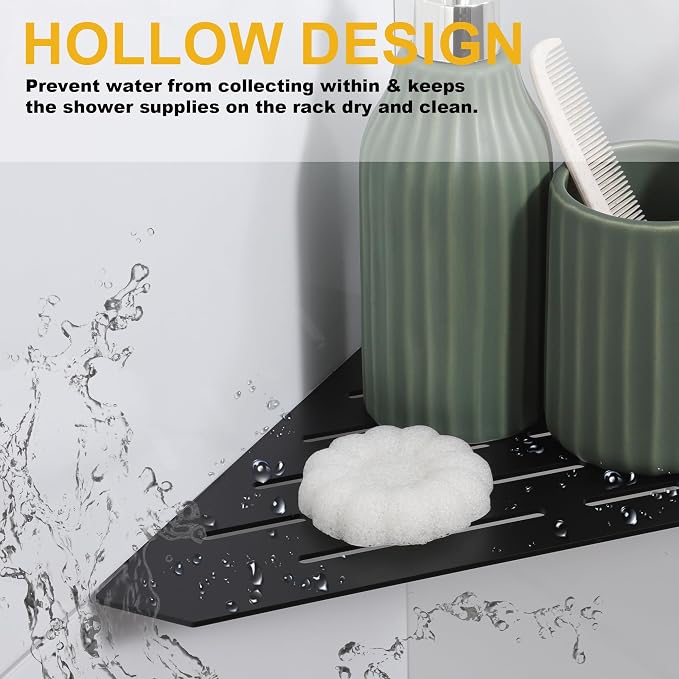 Recessed Corner Shower Shelf, Heavy Duty Shower Shelf, Grout in Bathroom Shelves - Image 5