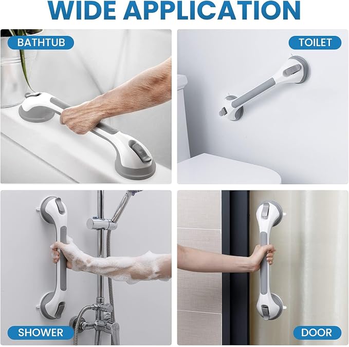 LEVERLOC 2 Pack Shower Grab Bars - Image 7