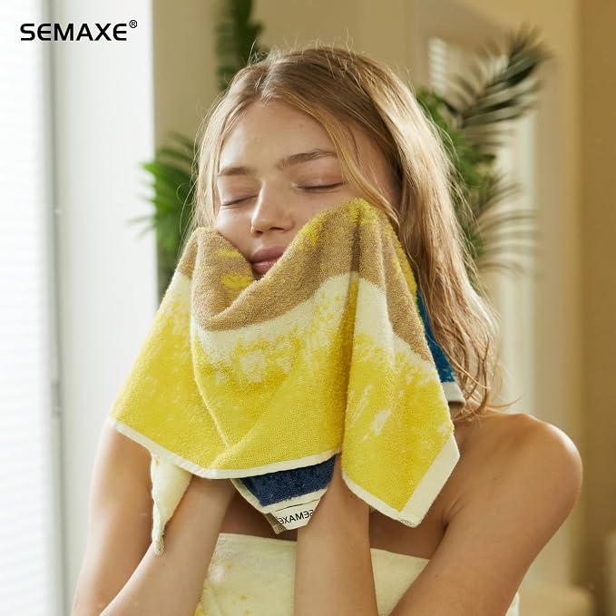 SEMAXE Hand Towels for Bathroom, 100% Cotton Towels - Image 9