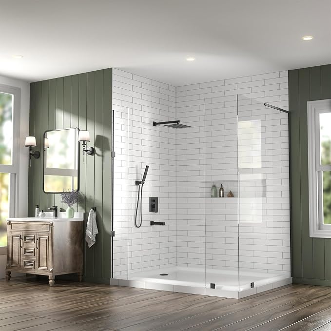 Lava Odoro Modern 3-Setting Square Shower and Tub Faucet Set - Image 9