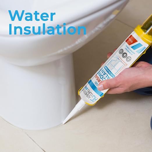 Adhesive Guru All Purpose Clear Silicone Sealant Waterproof, 100% Silicone Caulk - Image 8