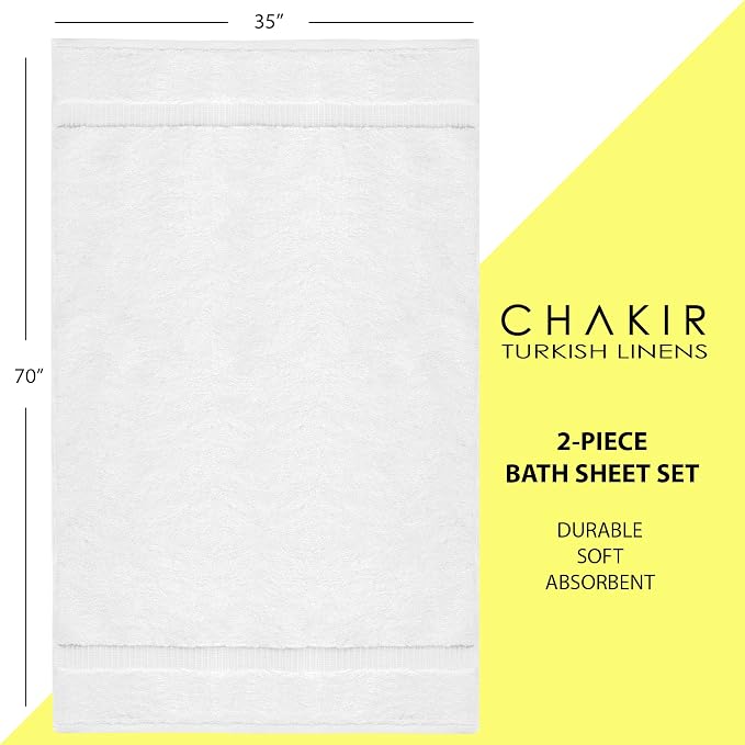 Chakir Turkish Linens, 100% Cotton Premium Quality Turkish Bath Sheets - Image 6