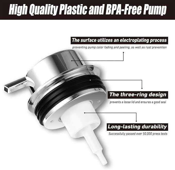 Malachi Foaming Hand Soap Dispenser, Refillable Clear Glass Pump Bottles - Image 8