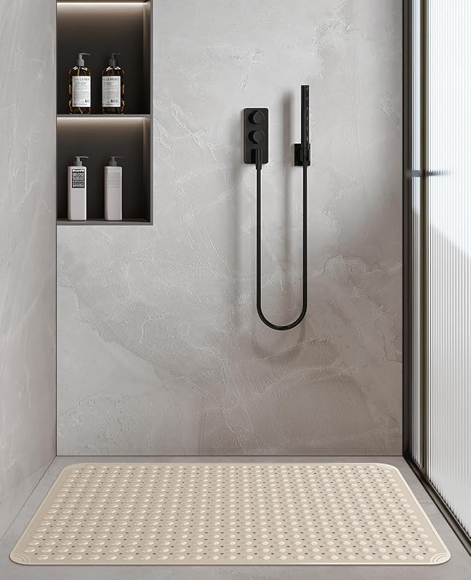 Yolife Extra Large TPE Shower Mat, 47.2" L x 31.5" W Anti Slip Bath Mat - Image 7