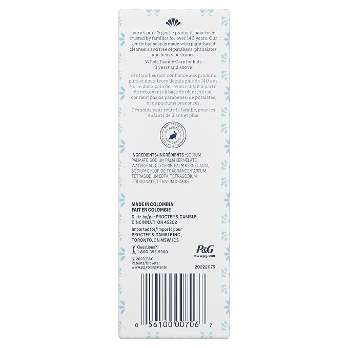 Ivory Gentle Bath Bar Soap, Family Pack, Designed - Image 7