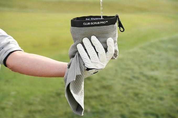 Club Scrub Towel Pro, Golf Club and Ball Cleaning Pouch - Image 9