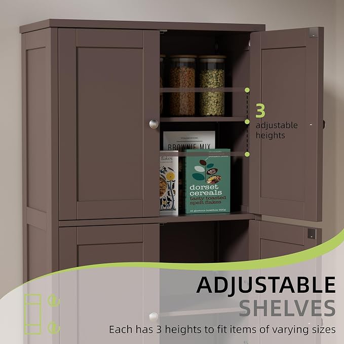 Vongrasig Floor Storage Cabinet, Small Bathroom Storage Unit - Image 7