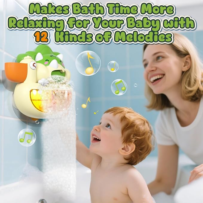 Lehoo Castle Bath Bubble Machine, Light Up Musical Bubble Bath Toys - Image 9