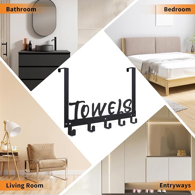 Over The Door Hook, Towel Holder Towel Hook - Image 7