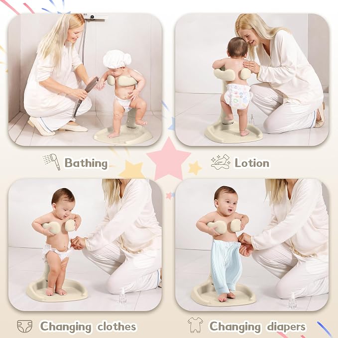 Baby Shower Stand, No-Assembly Baby Bath Stand - Image 7