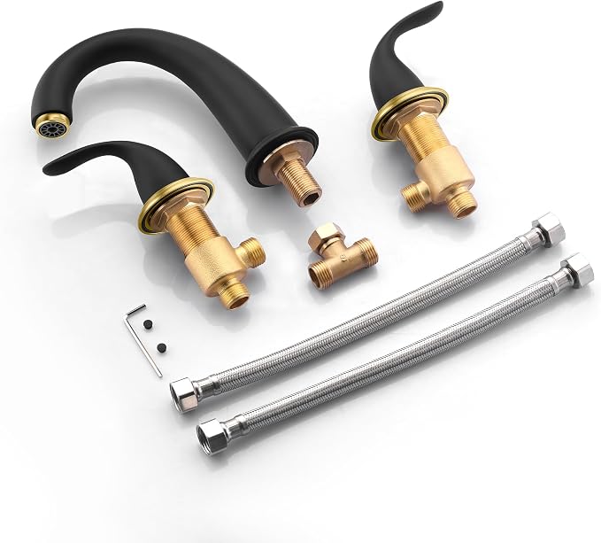 SUMERAIN 2 Handle Widespread Roman Bathtub Faucet Tub Filler - Image 7