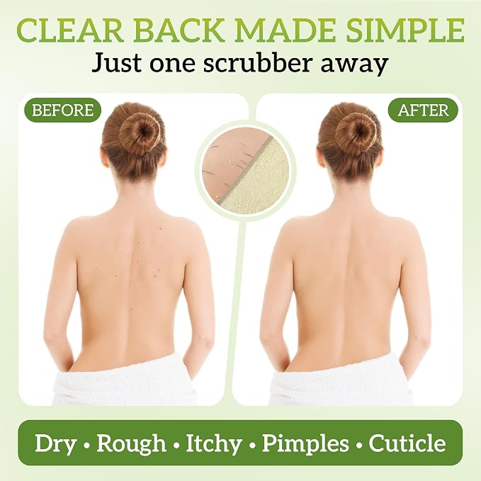 Natural Loofah Back Scrubber - Image 5
