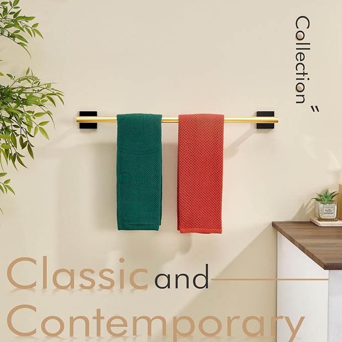 KOKOSIRI Bathroom Towel Bar Bath Towel Holders - Image 12