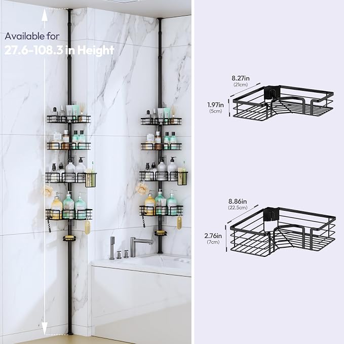 SWTYMIKI Shower Caddy Tension Pole - Image 8