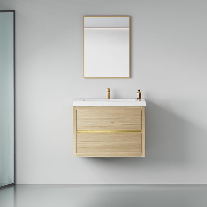 30" Wall-Mounted Bathroom Vanity - Image 8