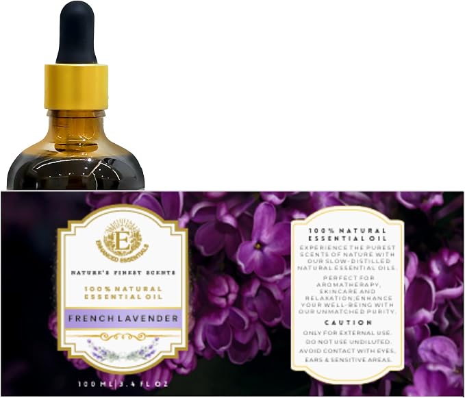 Luxurious French Lavender Essential Oil by Enhanced Essentials|with Glass - Image 9
