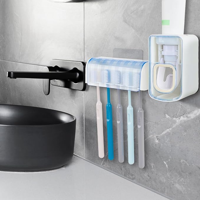 5 Slots Wall Mount Toothbrush Holder - Image 6