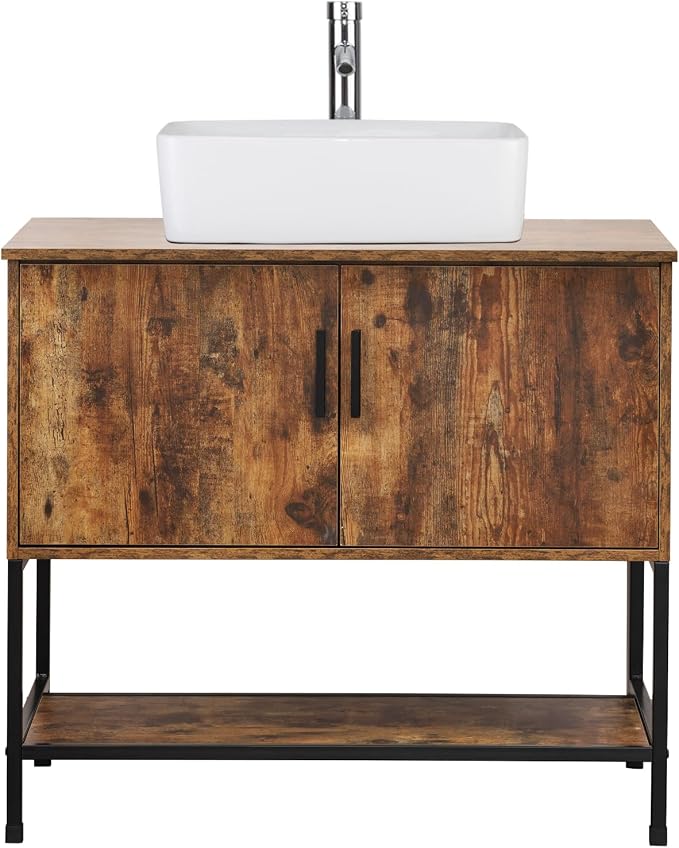 UEV Rustic Brown 36" Bathroom Vanity - Image 9