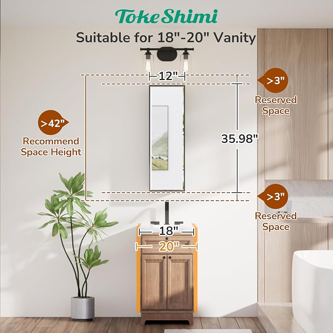 TokeShimi 12x36 Recessed Medicine Cabinet - Image 9