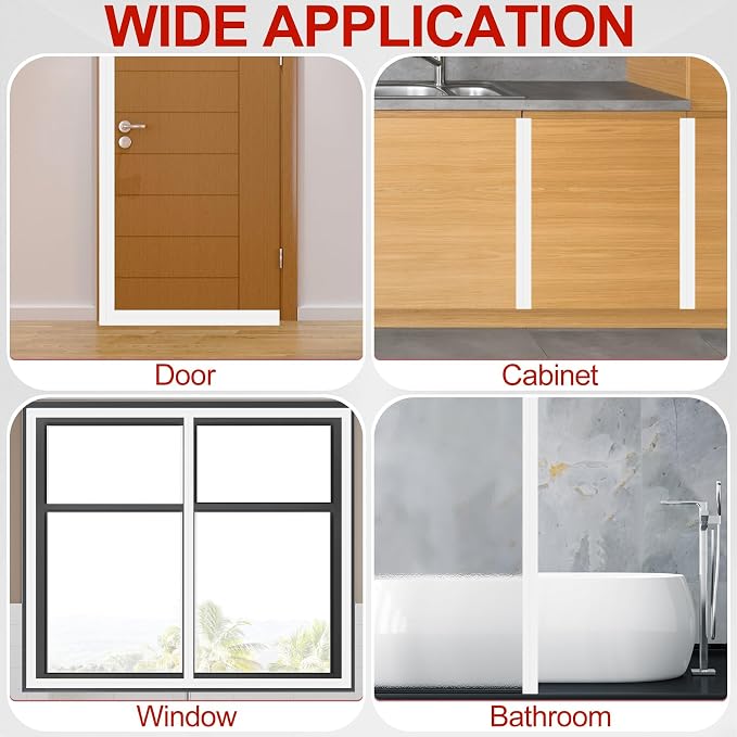 MYFAMIREA Door Weather Stripping 2IN x 40FT Door Draft Stopper Seal Tape - Image 7