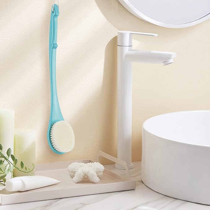 Body Back Scrubber – 17'' Long Handle Shower Brush, Durable Exfoliator - Image 7