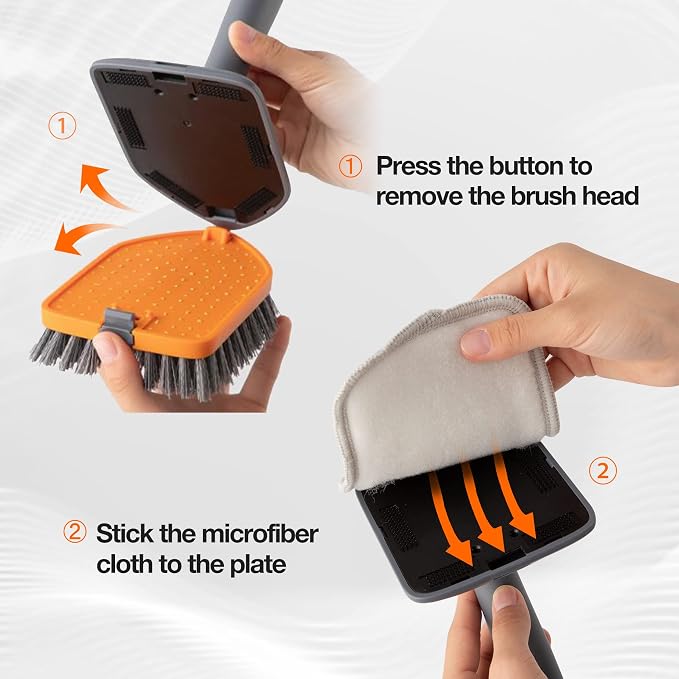 Tile Tub Scrubber Brush Replacement Pads 6 Pieces - Image 8
