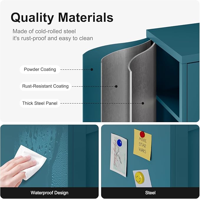 71H Tall Metal Storage Cabinet - Image 8