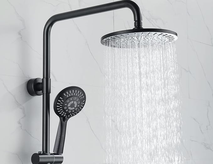 BRIGHT SHOWERS Shower System, 9 Inch Rain Shower Head - Image 8