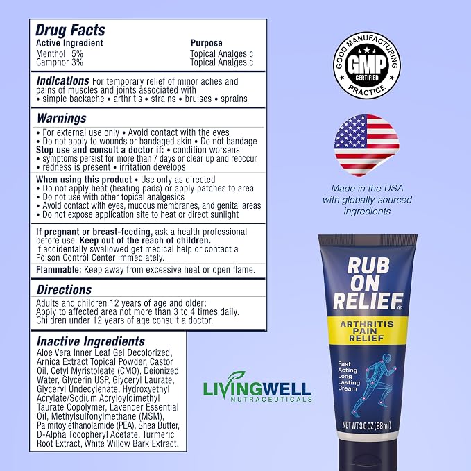 RUB ON RELIEF Topical Pain Relief Cream - Image 8