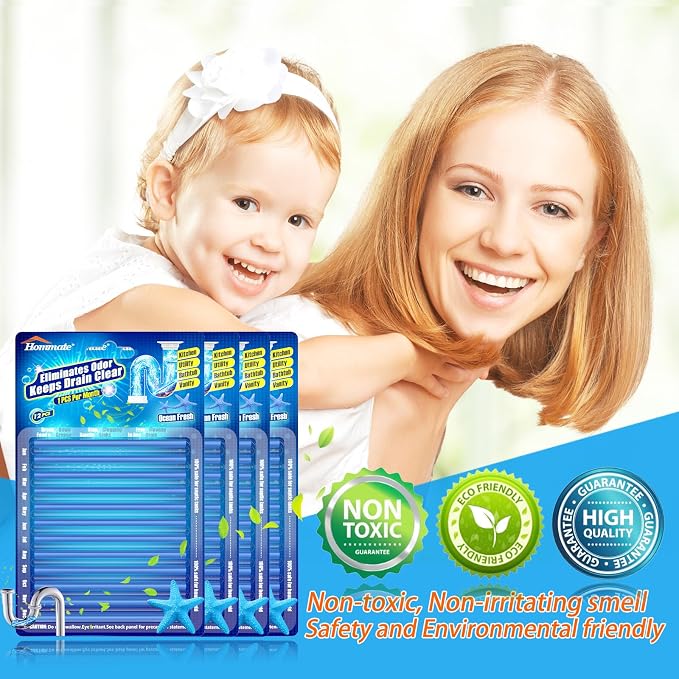 Drain Sticks Drain Cleaner Sticks Keeps Drains and Pipes Clear and Odor-free - Image 6