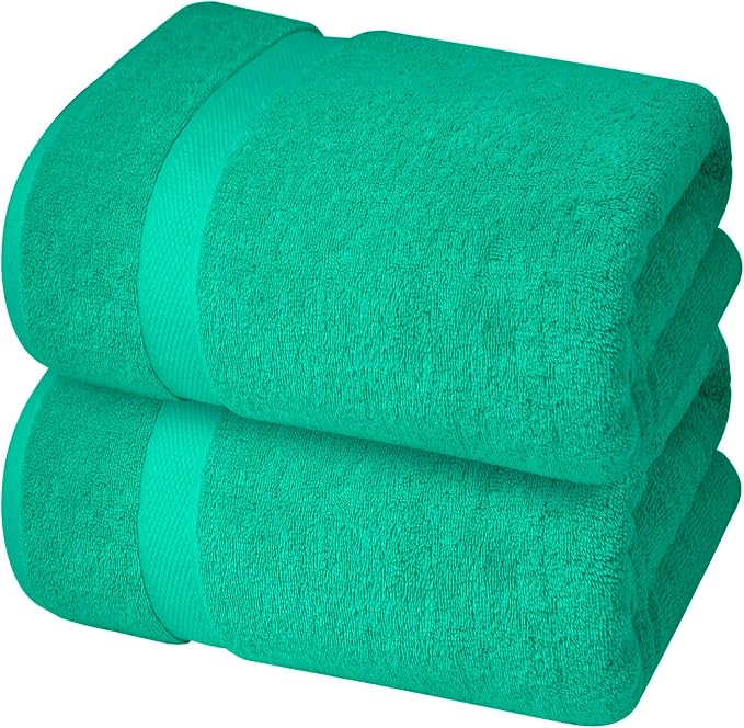 Infinitee Xclusives– Luxury Bath Sheets Towels – 2 Pack 600 GSM– 100% Ring Spun - Image 7